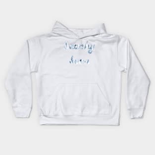 Salty blue (beachy keen) Kids Hoodie